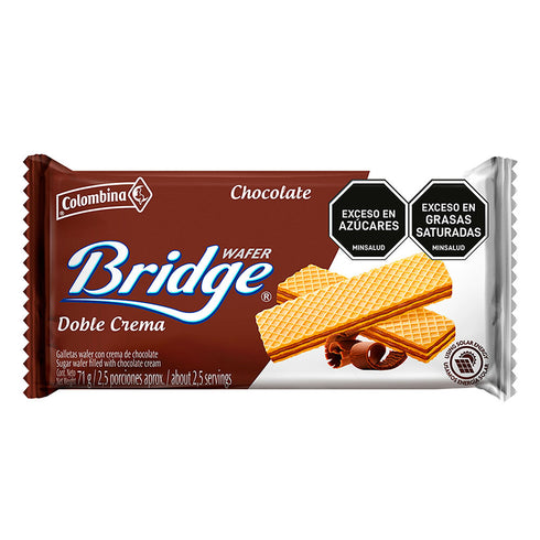 GALLETA BRIDGE 71G MINITACO CHOCOLATE